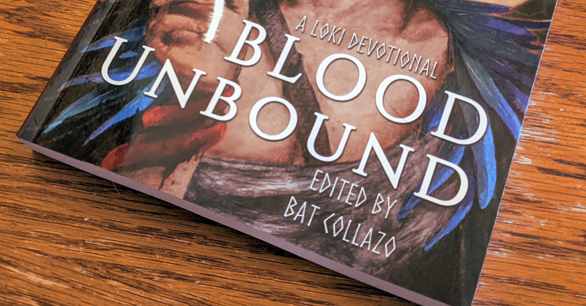 Blood Unbound proof copy on a table