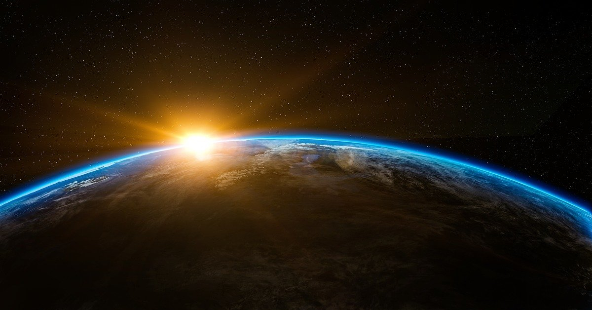 An outer space picture of Earth